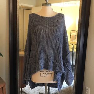 Free People Oversized Open Knit Sweater